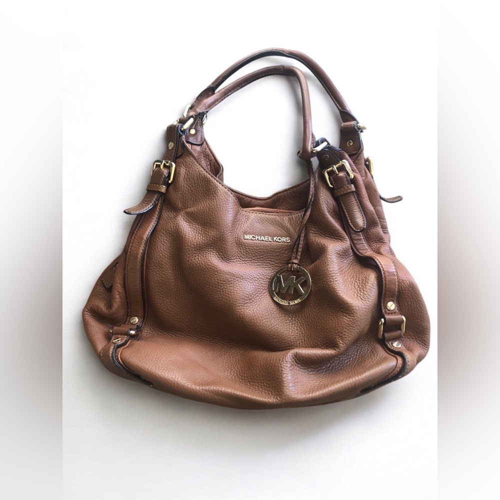 Michael Kors Tan Leather Shoulder Bag
